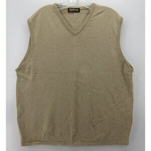 Barbour Sweater Large Vest Scotland Cotton Pullover Minimalist Classic